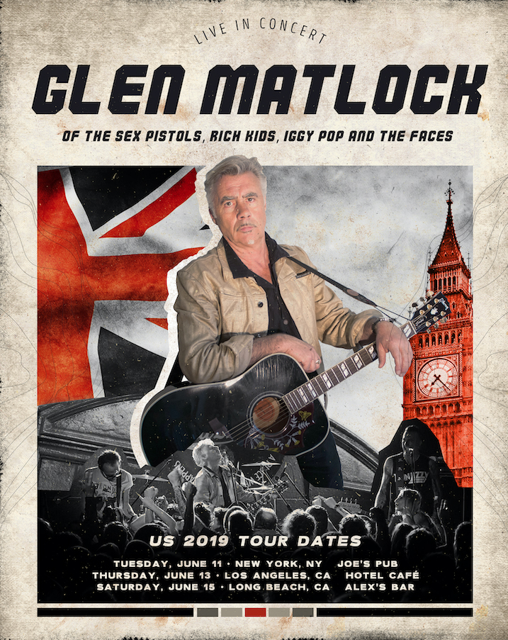 Glen Matlock Sex Pistols Iggy Pop And The Faces Announces Rare Us Dates Bionic Buzz