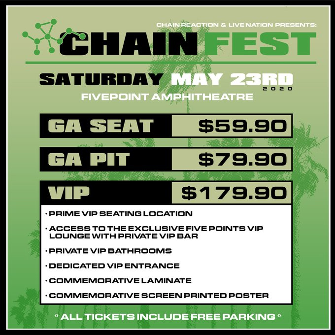 Chain Fest 2020 w/ Jimmy Eat World, Taking Back Sunday & More! Bionic