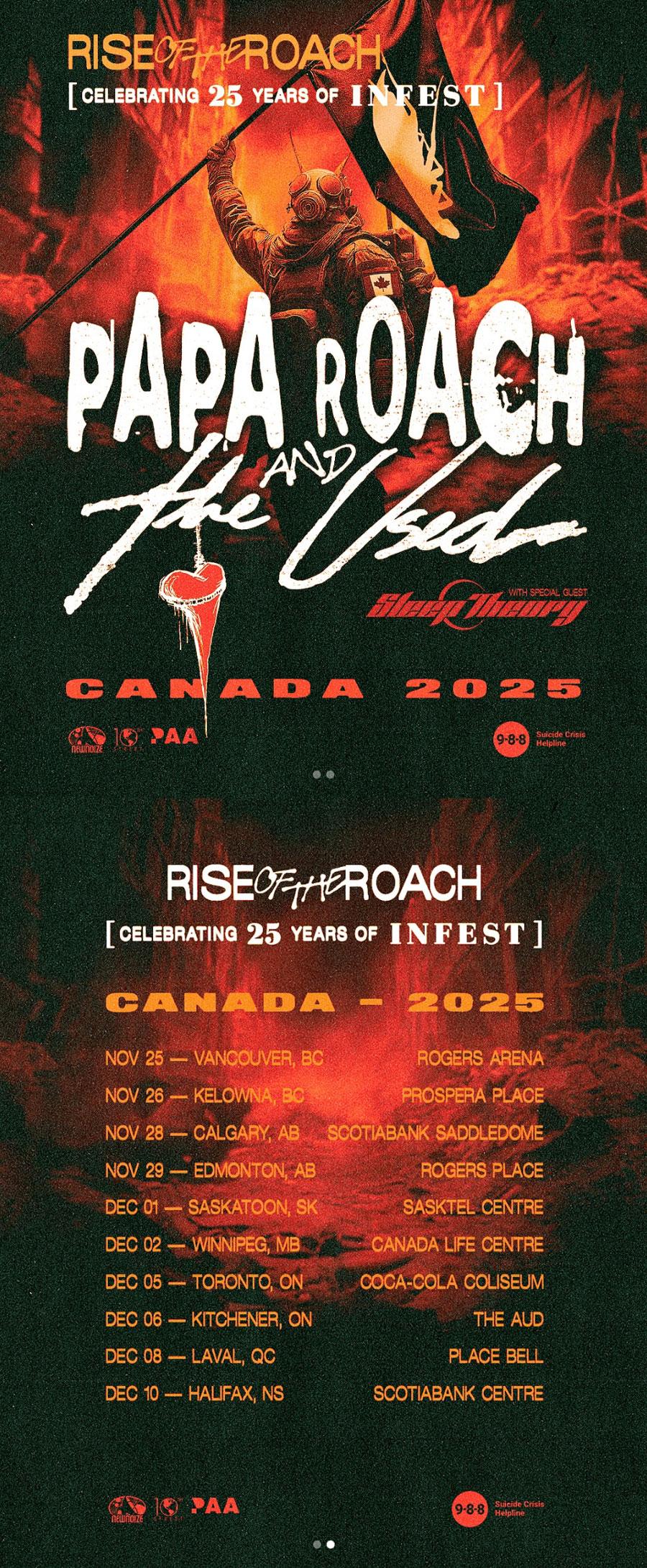 PapaRoach_TourPoster